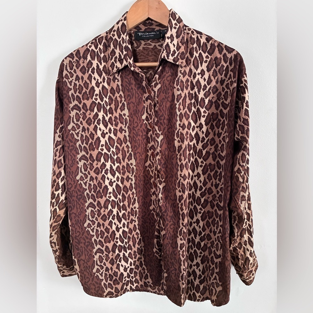 Prianixa’s Collection Brown Leopard Print Sz M